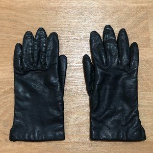 Vintage Black Leather gloves